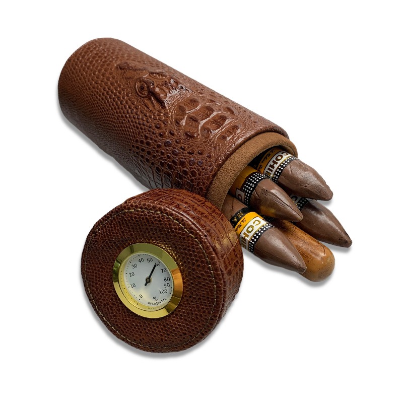 Home Fragrance Maple Walnut - Skórzany Humidor Podróżny Pudełko na Cygaro