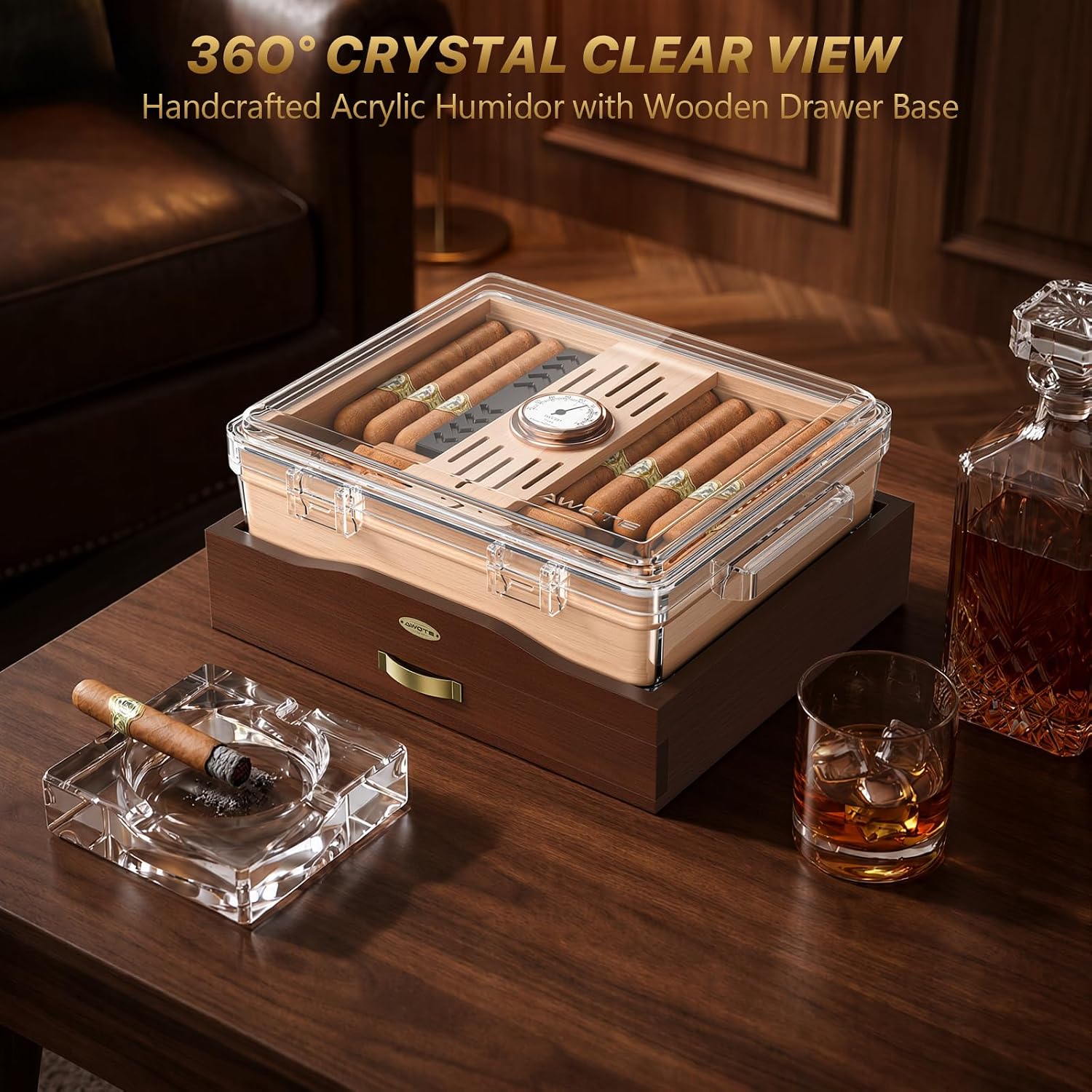 Akrylowy humidor na cygara, bi – Home Fragrance Maple Walnut recenzja i cena